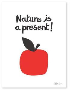 Nature Is A Present – Apples Poster - 30x40 cm