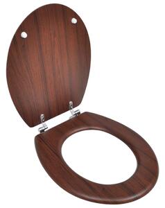 Toalettsits MDF lock enkel design brun