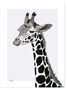 Serengeti Giraffe Poster - 30x40 cm