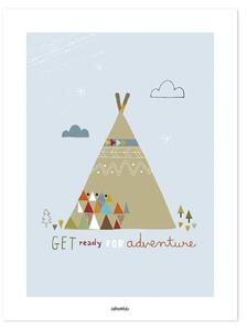 Indian Teepee Poster - 30x40 cm
