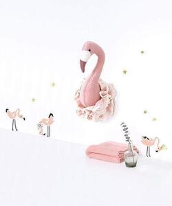 Pink Flamingos Väggklistermärken