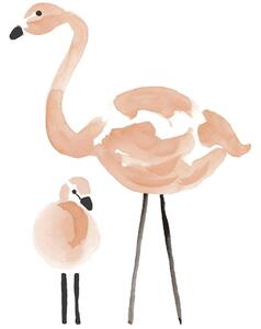 Pink Flamingos Väggklistermärken