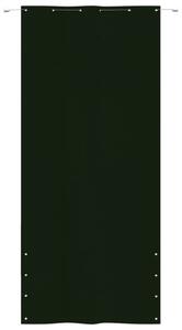 Balkongskärm mörkgrön 120x240 cm oxfordtyg