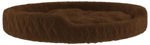 Hundbädd brun 110x90x23 cm plysch