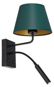 Vägglampa ARDEN 1xE27/60W+1xG9/8W/230V grön/guld