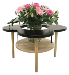 ELLA soffbord med bricka - Svart - Nordic (svart- och vitmönstrad)
