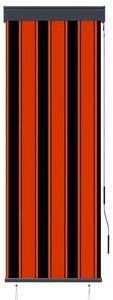 Rullgardin utomhus 60x250 cm orange och brun