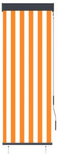 Rullgardin utomhus 60x250 cm vit och orange