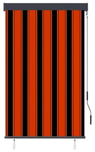 Rullgardin utomhus 100x250 cm orange och brun