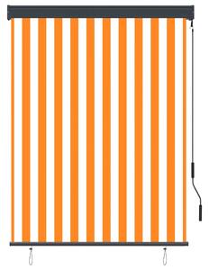 Rullgardin utomhus 120x250 cm vit och orange