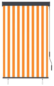 Rullgardin utomhus 100x250 cm vit och orange