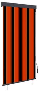 Rullgardin utomhus 80x250 cm orange och brun