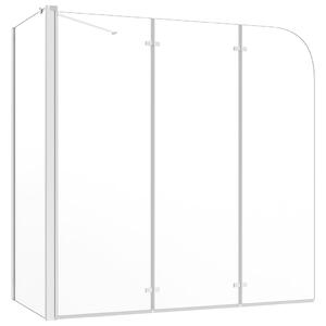 Badkarsvägg 120x69x130 cm härdat glas transparent