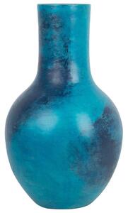 Blomvas keramik blå BOSTRA Beliani