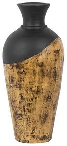 Blomvas Keramik svart/brun BONA Beliani