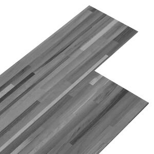 Ej självhäftande PVC-golvplankor 5,26 m² 2 mm grårandig