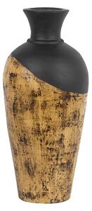 Blomvas Keramik svart/brun BONA Beliani
