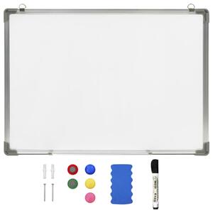Magnetisk whiteboard vit 70x50 cm stål
