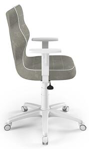 Entelo Ergonomisk skrivbordsstol för barn Duo White Visto 03 grå