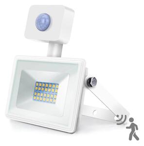 Aigostar - LED Strålkastare med sensor LED/20W/230V 4000K IP65 vit