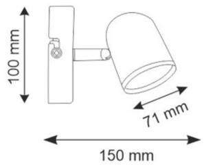 LED vägg spotlight RAWI LED/4,2W/230V svart