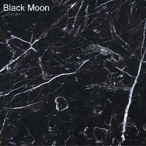 KRALJEVIC SQUARE Soffbord - Marmor & Ek - Black Moon / Svartlaserad ek Svart