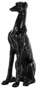 Dekorativ skulptur svart GREYHOUND Beliani