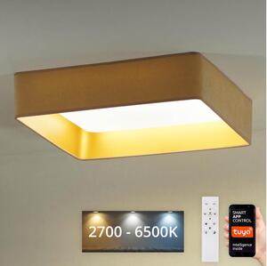 Brilagi-LED Dimbar lampa VELVET SQUARE LED/36W/230V Wi-Fi Tuya+RC beige