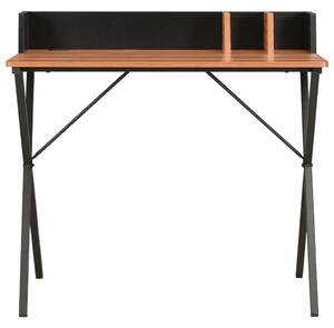 Skrivbord svart och brun 80x50x84 cm