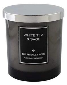 ELEGANCE Doftljus av sojavax 45 tim. - White Tea & Sage