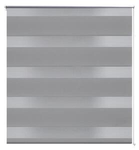 Rullgardin randig grå 60 x 100 cm transparent