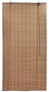Rullgardin i bambu 120 x 160 cm brun
