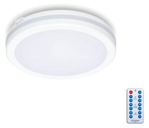 LED taklampa för badrum med sensor LED/12W/230V diameter 20 cm vit + +Fjärrkontrol