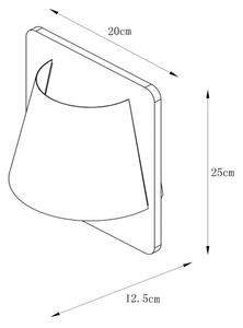 Lucide 77281/01/70 - Vägglampa IDAHO 1xE14/15W/230V brun