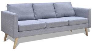 Soffa 3-sits i tyg ljusgrå