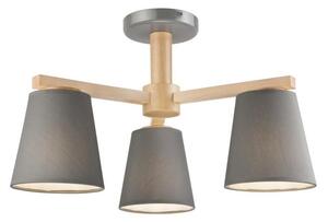 Ljuskrona ELLIE 3xE27/60W/230V grå