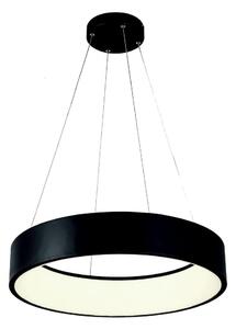 LED ljuskrona med textilsladd LED/30W/230V 3000K diameter 45 cm svart