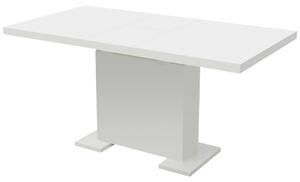 Förlängningsbart matbord högglans vit