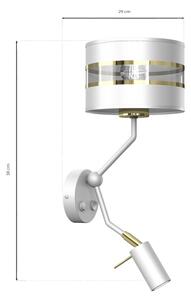 Vägglampa ULTIMO 1xE27/40W/230V + 1xGU10/MR11/7W vit