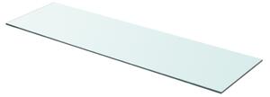 Hyllplan glas genomskinlig 90x25 cm