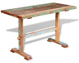 Piedestalbord massivt återvunnet trä 120x58x78 cm
