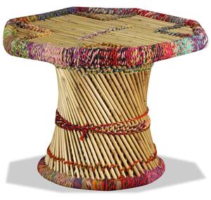 Soffbord bambu med chindidetaljer flerfärgad