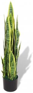 Konstväxt Svärmorstunga med kruka 90 cm grön