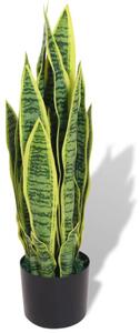 Konstväxt Svärmorstunga med kruka 65 cm grön