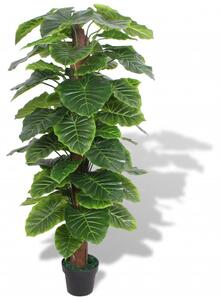 Konstväxt Taro med kruka 145 cm grön