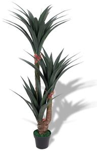 Konstväxt Yuccapalm med kruka 155 cm grön