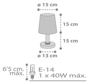 Dalber 82211B - Barnlampa STAR LIGHT 1xE14/40W/230V vit