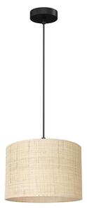 Ljuskrona med upphängningsrem RATTAN 1xE27/60W/230V diameter 25 cm rotting