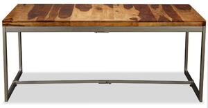 Matbord massivt sheshamträ och stål 180 cm