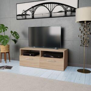 TV-möbel spånskiva 95x35x36 cm ek